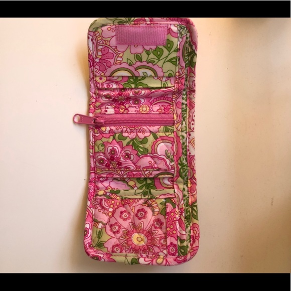 Vera Bradley Pink Petal Trifold Wallet - Picture 3 of 5